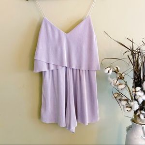 silence + noise Lavender Layered Romper